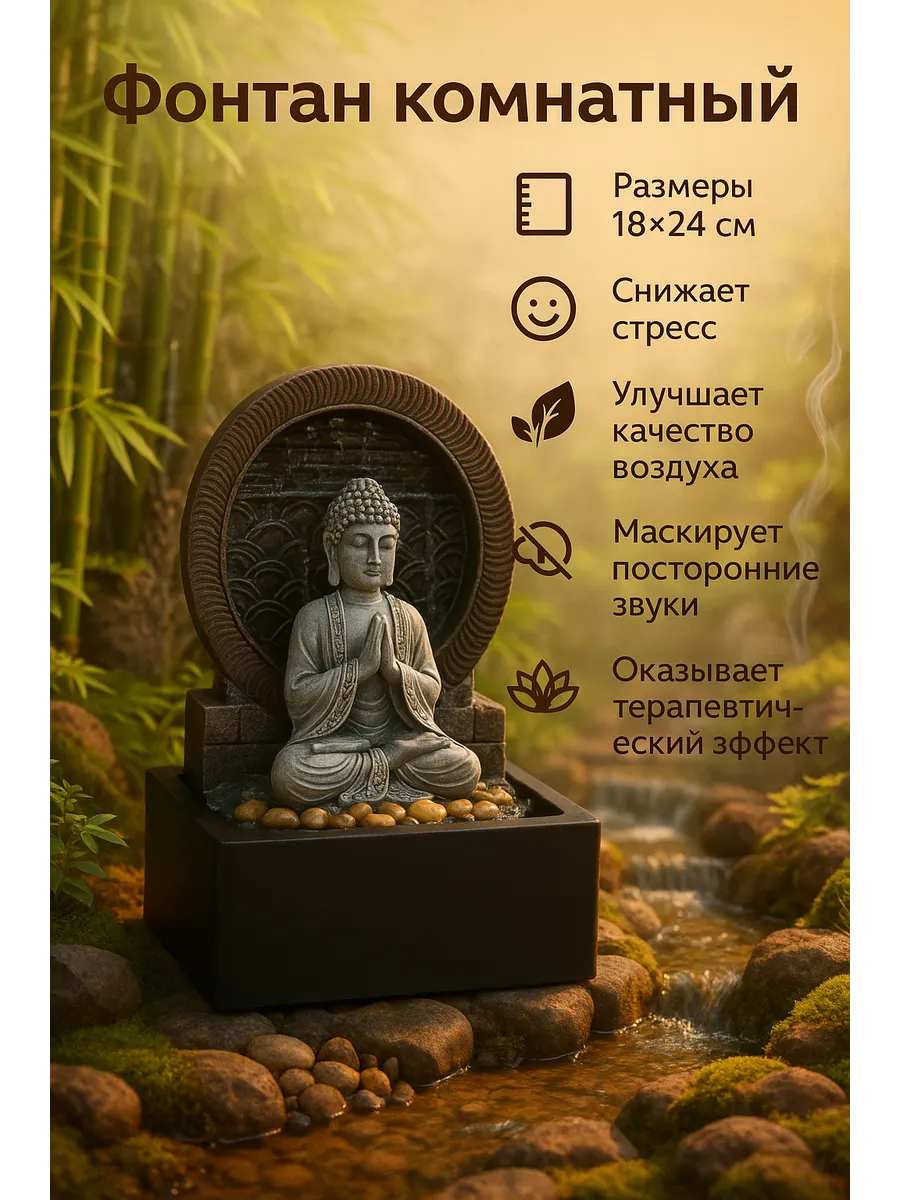 Фонтан настольный...
