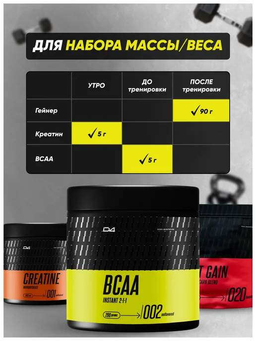 Do4a Lab BCAA 2 1 1 instant 200г Лимон Лайм, бцаа порошок, 200 г, фото 7