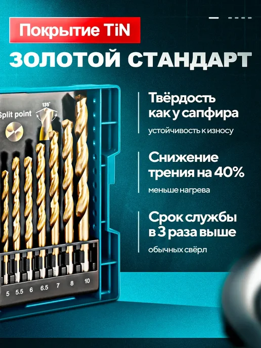 Makita Набор сверл по металлу для дрели и шуруповерта, вариант, фото 3