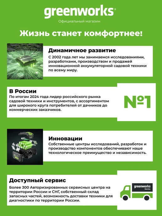 Greenworks Мойка высокого давления электрическая 1700 Вт, 120 бар, 1700 Вт, фото 8