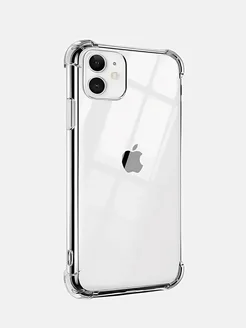 Чехол на Iphone 11 противоударный с усиленными углами AmCase 214792949 купить за 135 ₽ в интернет-магазине Wildberries