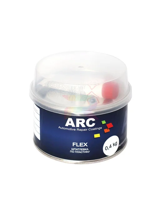 ARC Шпатлевка автомобильная для пластика Flex 0,4 кг, 400 г