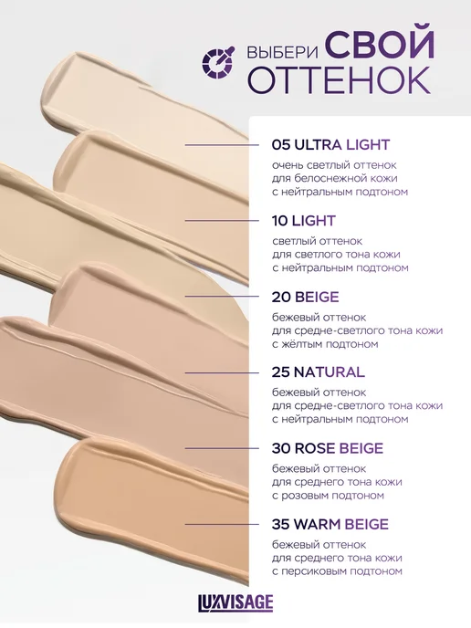 LUXVISAGE Тональный крем Skin EVOLUTION soft matte матирующий тон 20, бежевый, фото 5
