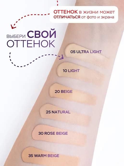 LUXVISAGE Тональный крем Skin EVOLUTION soft matte матирующий тон 20, бежевый, фото 6