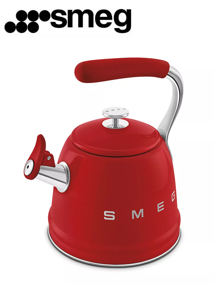 Чайник для плиты со свистком SMEG 214882026 купить за 14 112 ₽ в  интернет-магазине Wildberries