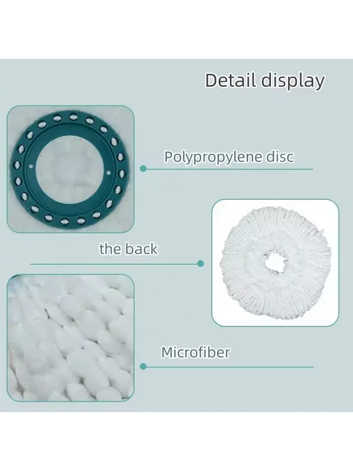 Clean Trend Насадка для швабры Leifheit Clean Twist Mop, голубой, фото 4
