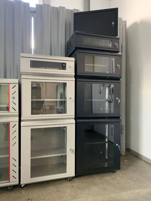 Телекоммуникационный шкаф 19" 6U, 530*400*300, Черный, 530x400, серый, фото 5