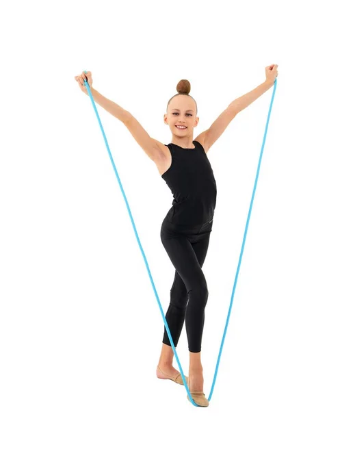 Grace Dance Скакалка гимнастическая утяжелённая 3 м, 180 г, цвет голубой, 3 м, 180 г, фото 4