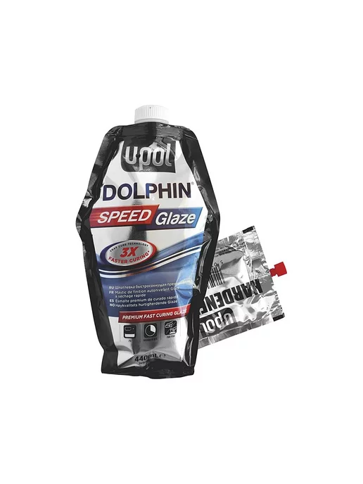 U-pol Dolphin Speed Glaze Шпатлевка быстросохнущая 440 мл, 440 мл