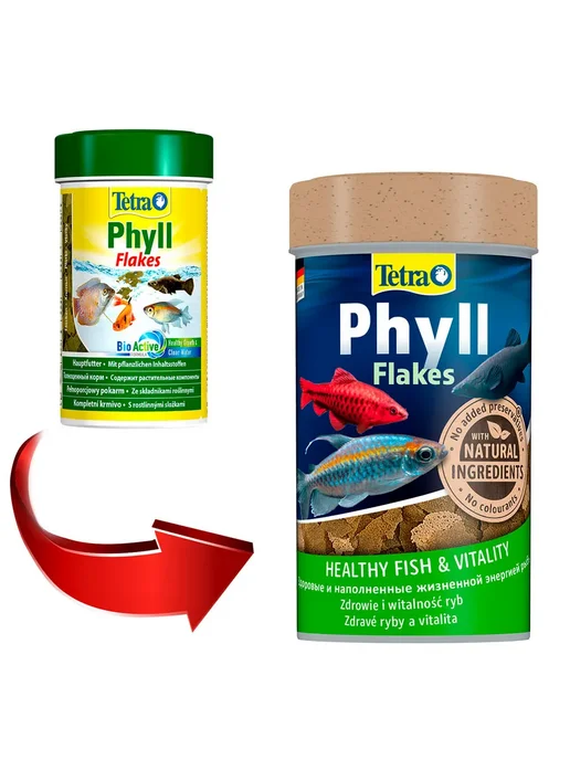 TETRA Корм аквариумных травоядных рыб хлопья Phyll Flakes 100 мл, 100 мл, фото 2