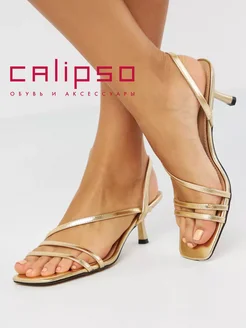 Босоножки женские золотистые Calipso 214977085 купить за 2 778 ₽ в интернет-магазине Wildberries