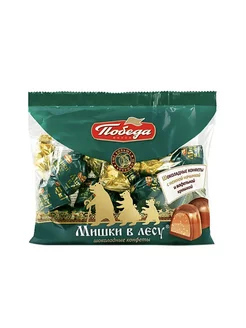 Конфеты шоколадные Мишки в лесу, с вафельной крошкой, 200 г Победа 214986227 купить за 290 ₽ в интернет-магазине Wildberries