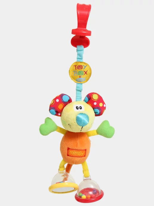 PlayGro Погремушка-подвеска в виде мышки Dingly Dangly Mimsy