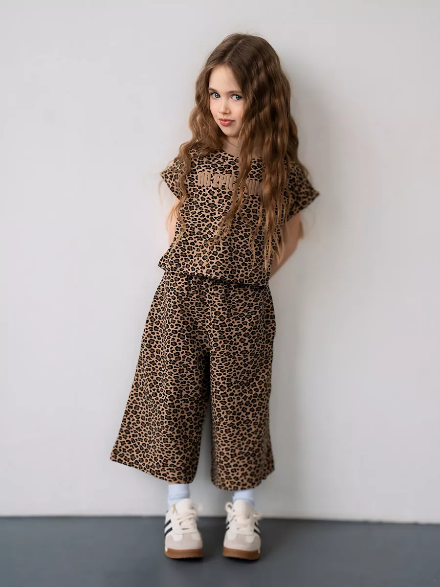 Футболка + брюки, Leopard