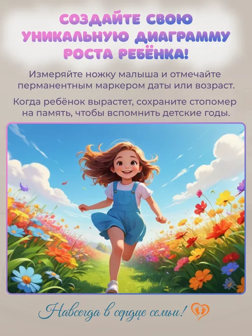 Светлячок / Стопомер детский измеритель стопы и размера мерка Хайдера, фиолетовый, фото 7