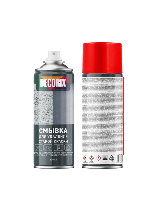 Decorix Смывка краски с металла дерева пластика аэрозольная 5 шт, 5 шт, фото 2