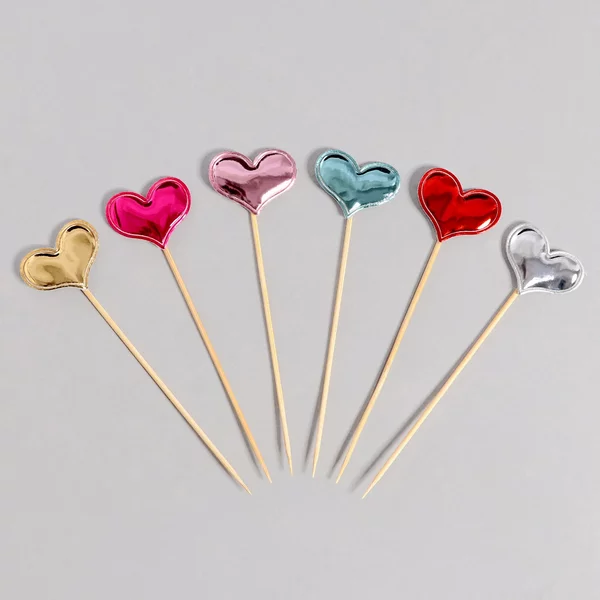 Шпажки"Сердечки", 15 см, набор 24 шт