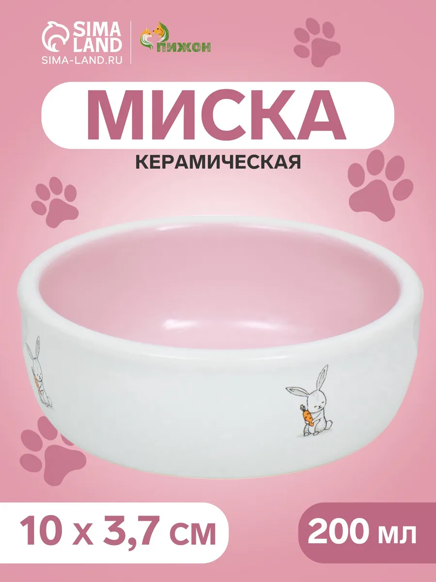 Миска для животных керамическая 200 мл