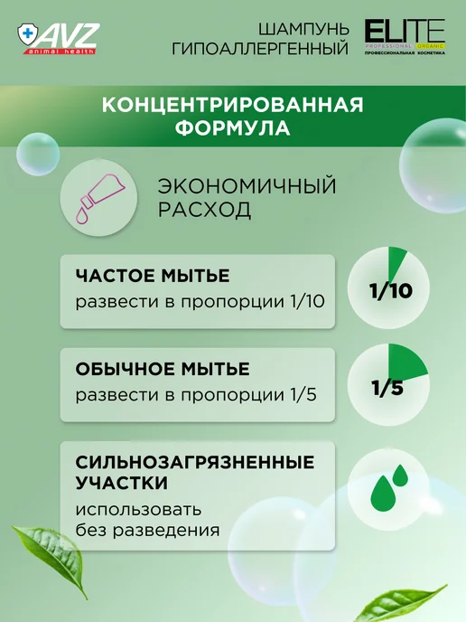 AVZ Шампунь для собак с чувствительной кожей, 270 мл, 270 мл, фото 7