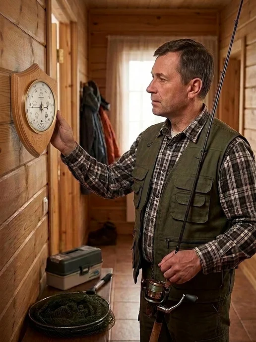 БРИГ Метеостанция КМ91372ТГБ-О, коричневый, фото 6