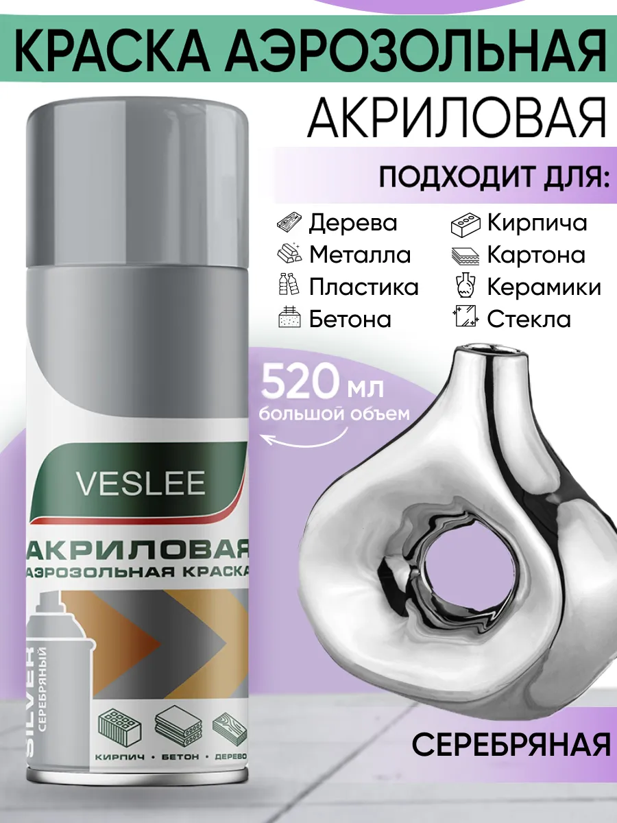 Аэрозольная акриловая краска в баллончике