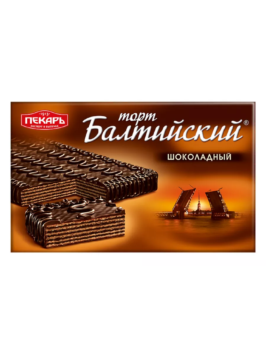 Торт Балтийский шоколадный 320г