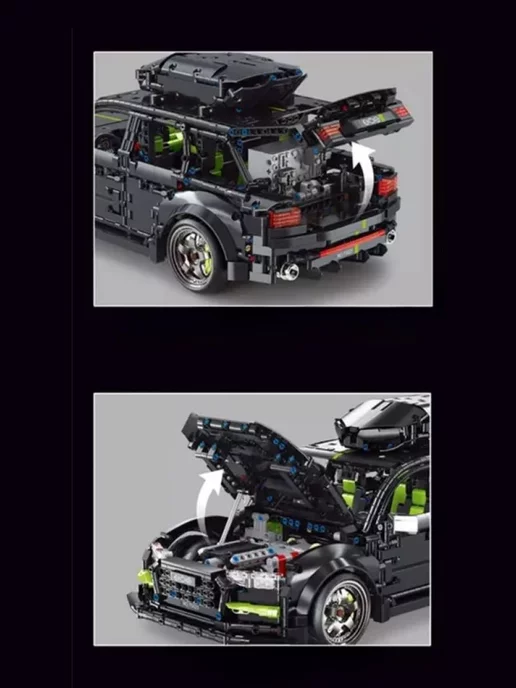 LEGO Конструктор Technic - Автомобиль Audi RS6, черный, фото 5