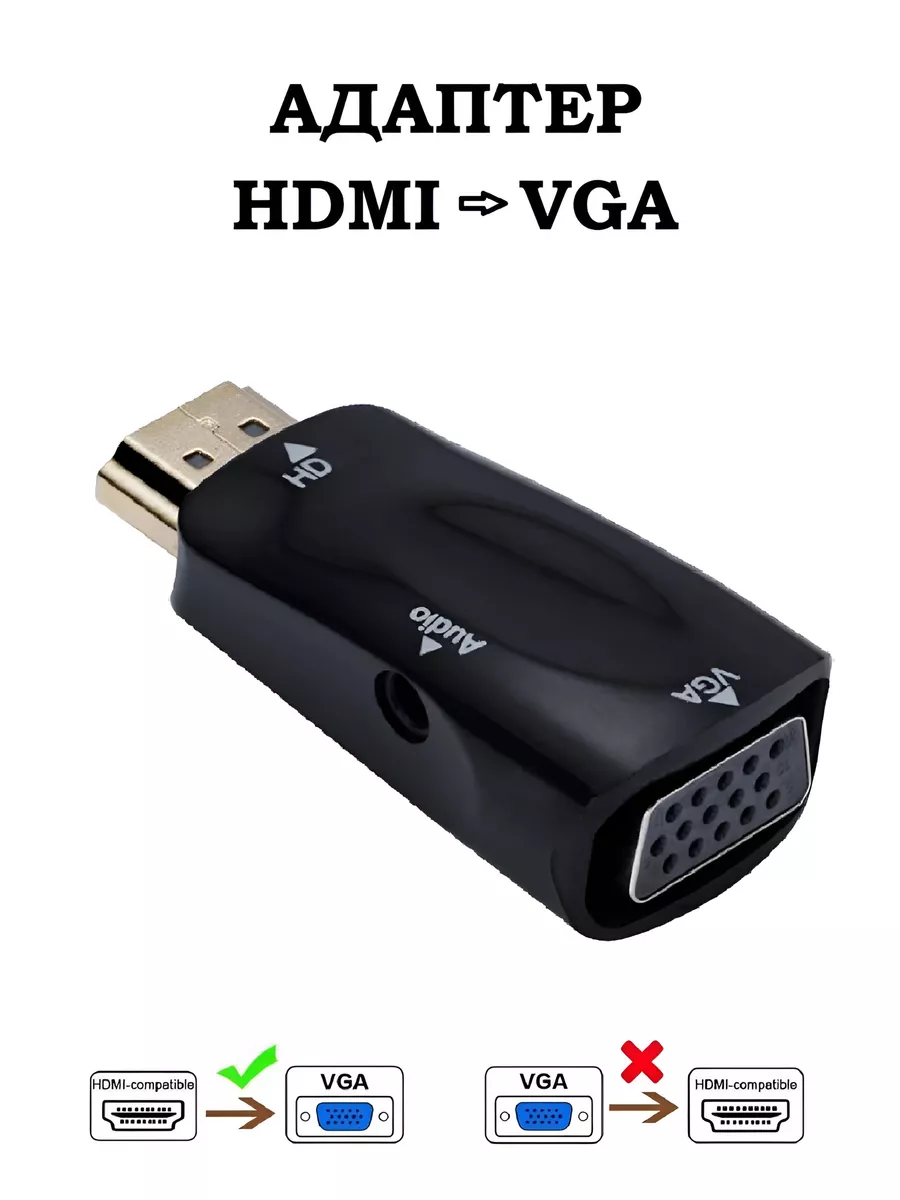 Переходник HDMI VGA адаптер