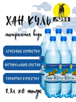 Хан-Куль Вода минеральная 1,3 литр 6 штук АЯН 215403744 купить за 532 ₽ в интернет‑магазине Wildberries