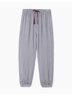 Тёмно-серые пижамные брюки Jogger в клетку Gloria Jeans 215403851 купить за 965 ₽ в интернет-магазине Wildberries