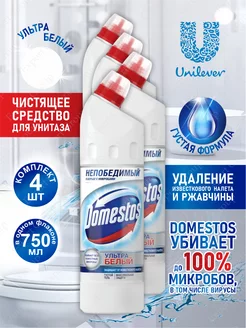 Доместос Средство чистящее Ультра Белый 750 мл х 4 шт Domestos 215431609 купить за 779 ₽ в интернет-магазине Wildberries