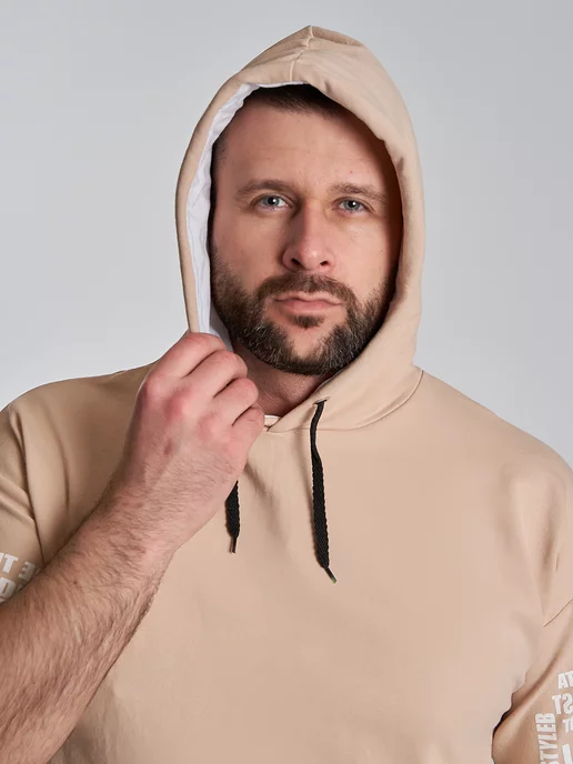 SUBEO Костюм спортивный с шортами, бежевый, фото 5