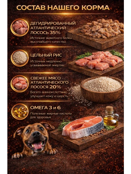 Сухой корм Будь здоров Гранула для собак, крупные, рыба, 2,5 кг, фото 3