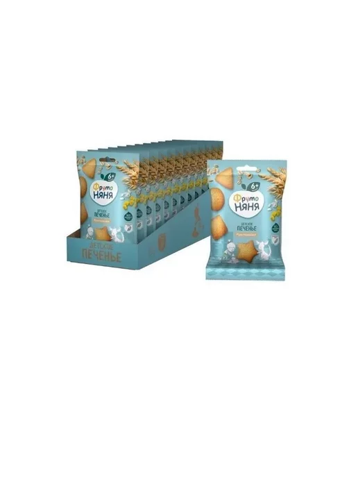 ФрутоНяня Детское печенье злаковое, 50г *12 шт, 50 г, 12 шт