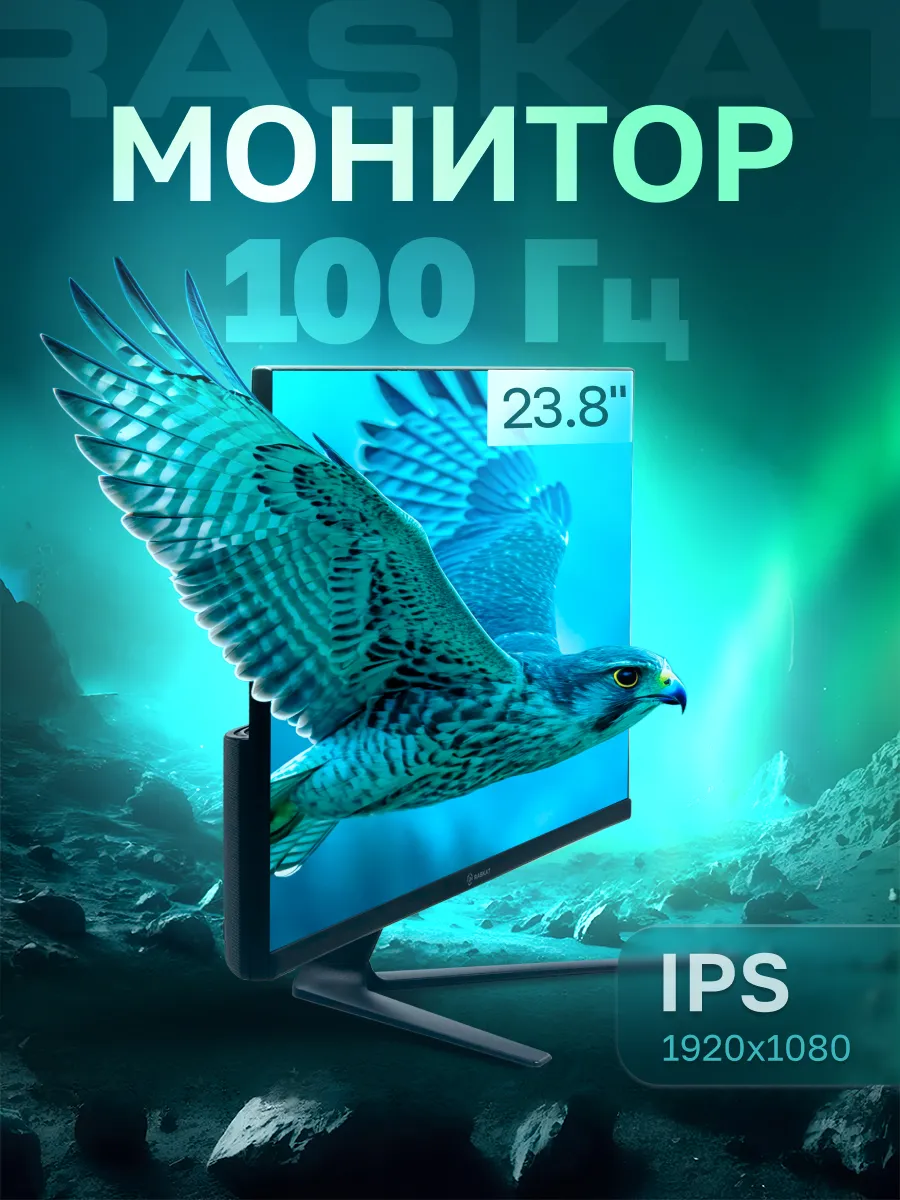 23.8" Монитор I24F10DA, IPS,1920x1080, 100Hz, черный