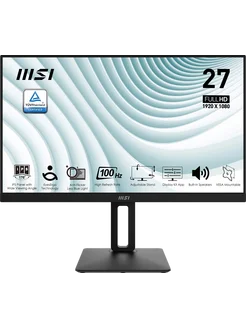 27" Монитор PRO MP271AP, IPS, 1920x1080, 100Hz, черный MSI 215497284 купить за 16 950 ₽ в интернет-магазине Wildberries