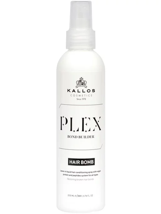 Kallos Cosmetics Plex Спрей-кондиционер для волос несмываемый Hair Bomb 200мл, 200 мл, фото 4