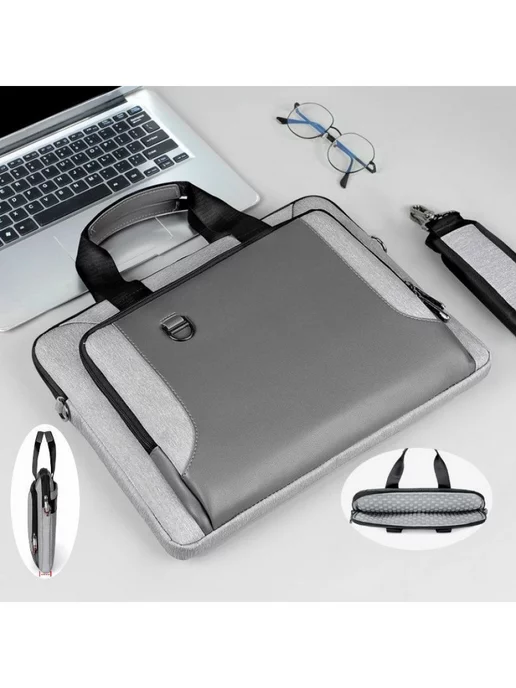 MyPads Сумка для ноутбука 14 применять к Huawei MateBook D14 SE, серый, фото 2