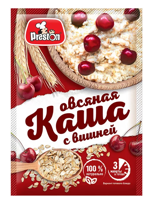 Preston Каша овсяная Ассорти 10 вкусов, 20 штук по 37г, 37 г, фото 2