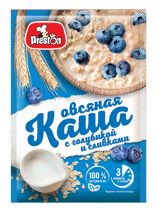 Preston Каша овсяная Ассорти 10 вкусов, 20 штук по 37г, 37 г, фото 4