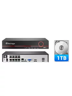 Технология 8CH 5MP 8MP POE NVR видеорегистратор с двусторонн… Techage 215778829 купить за 8 344 ₽ в интернет-магазине Wildberries