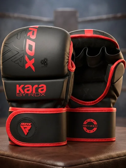 RDX Перчатки мма детские и взрослые крабы без пальцев, черный