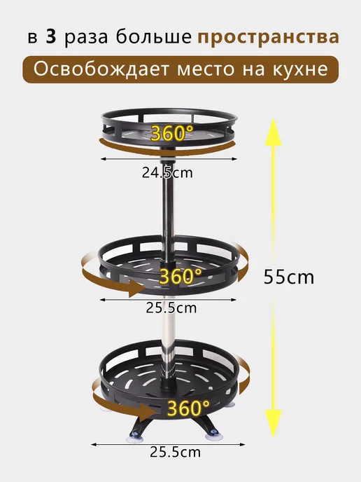 ZZDMY Подставка вращающаяся для специй, вариант, фото 2
