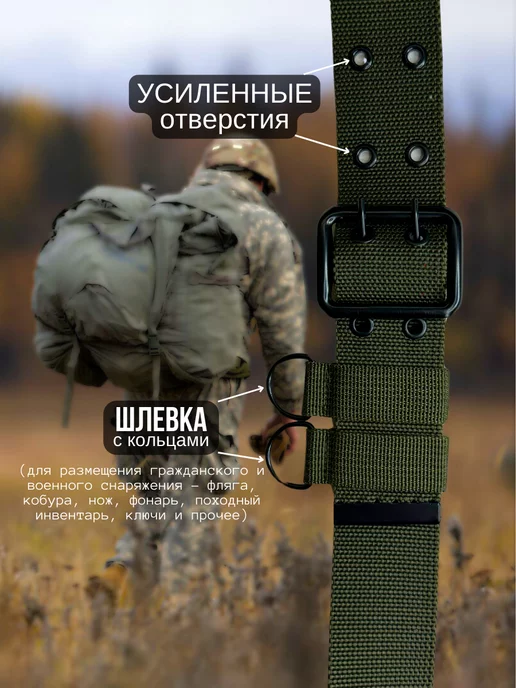 Ремень тактический военный разгрузочный, зеленый, фото 3