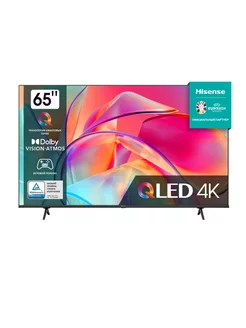 QLED Tелевизор Smart 4K 65" 65E7KQ Hisense 215835545 купить за 55 105 ₽ в интернет-магазине Wildberries