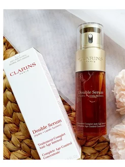 Сыворотка Double Serum Clarins уходовая косметика 215856997 купить за 892 ₽ в интернет-магазине Wildberries