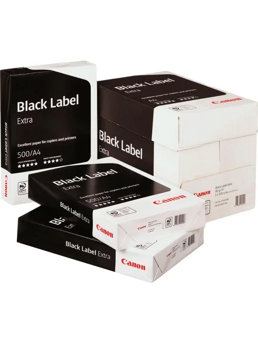 Бумага CANON Black Label A4, 80 г/м², 500 листов, 1 пачка, фото 2