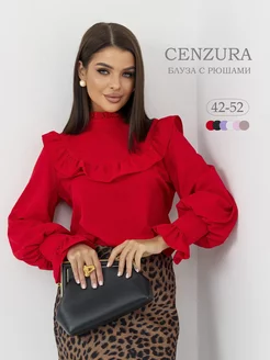 Блузка нарядная в офис cenzura 215978940 купить за 749 ₽ в интернет-магазине Wildberries