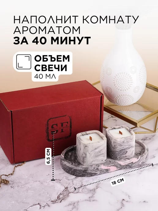 Sweet Flavors Свечи ароматические Апельсин Имбирь, белый, фото 2