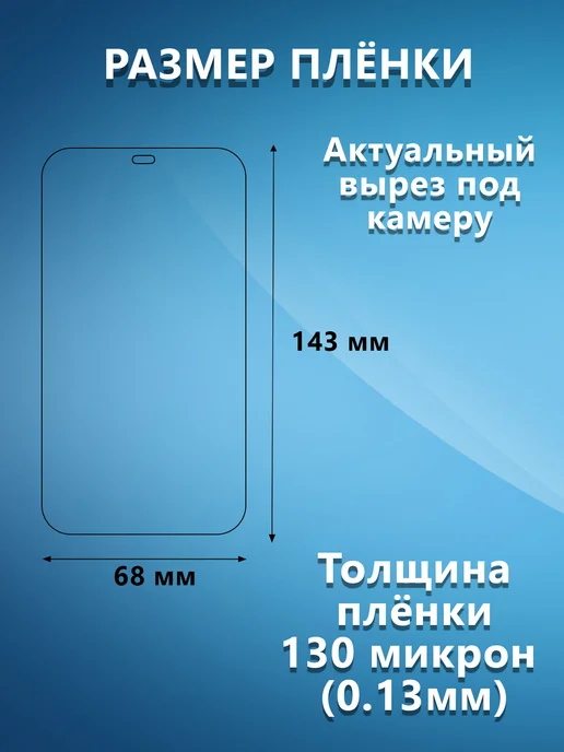 V&Y Shop Гидрогелевая пленка для iPhone 12 глянцевая, вариант, фото 2
